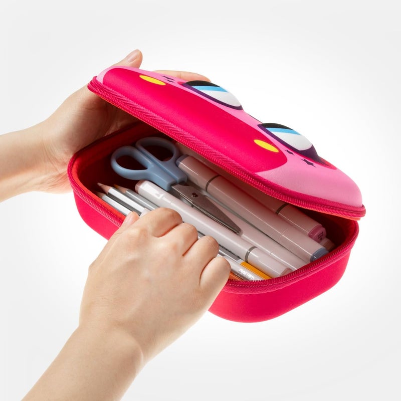 ZIPIT Pony Pencil Box for Girls, Large Capacity Cute Pencil Case for School, Stationery Organizer Box, Pink - Image 5